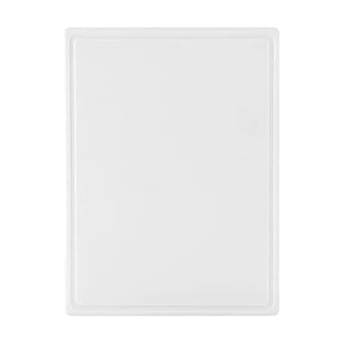 FARBERWARE Extra-Large Plastic Cutting Board, 15x20 Inch Dishwasher-Safe Chopping Board with Juice Groove, Non-Slip Surface, Durable, White
