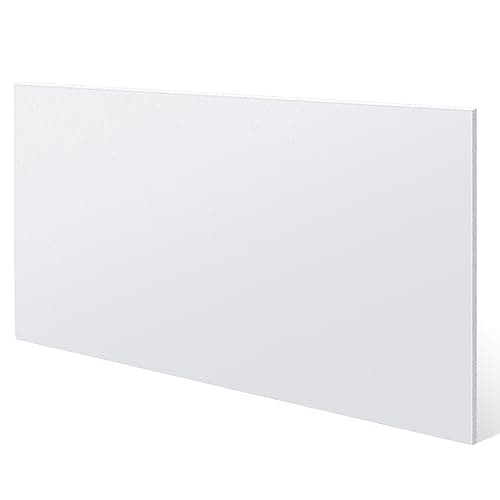 Sasylvia Hdpe Sheet, Hdpe Plastic Sheet Flexible High Density Polyethylene Cutting Board Solid Plastic Block for DIY Project Machining Home (1/2" X 24'' X 48'', White, 1 Pcs)