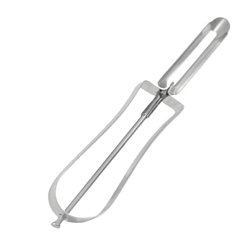 RyanDesign Professional Stainless Steel Peeler - Swivel Blade, Ergonomic Handle, Potato Eye Remover - Commercial Grade Vegetable Peeler for Potatoes, Carrots, Apples - Dishwasher Safe