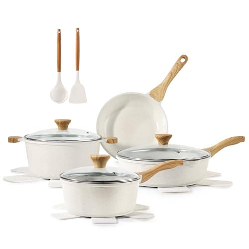 SENSARTE Nonstick Ceramic Cookware Set 13-Piece