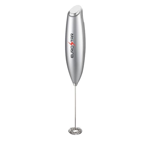 EUROSTAR DM116S Milk Frother, Metallic Silver
