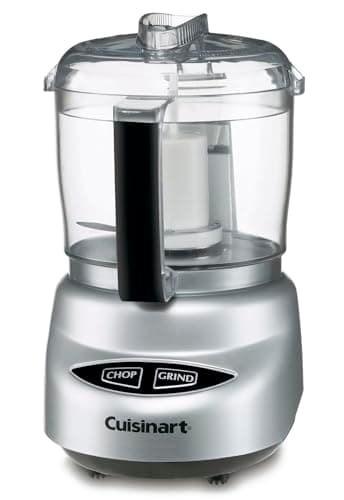 Cuisinart Mini-Prep Plus Food Processor, 24-Ounce Mini Food Processor to Chop Herbs, Vegetables, and Hard Cheese, 24-Ounce Work Bowl, Reversible Stainless Steel Blade, DLC-2ABC, Brushed Chrome