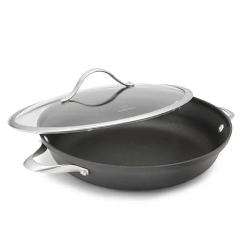 Calphalon Hard anodized two-handle 12-inch everyday pan with glass lid