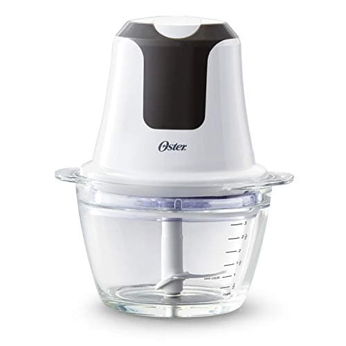 Oster 3-Cup Mini Food Chopper with Glass Bowl, for Kitchen Prep