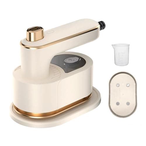 Mini Travel Steam Iron for Clothes with Dual Voltage, Portable Lightweight Handheld Steamer, Quick Heat Up, Non-Stick Soleplate, High Speed Steams,Ideal for Home, Dorm and Sewing