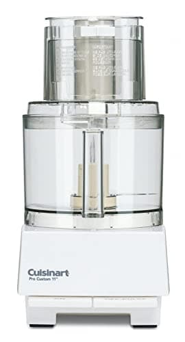 Cuisinart Cup Pro Custom 11 Food Processor With 625 Watt Motor And Extra Large Feed Tube allows For Whole Fruit And Vegetables, Additional Accessories Included For Even More Versatility, White