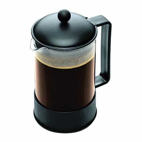 Bodum 51oz Brazil French Press Coffee Maker, High-Heat Borosilicate Glass, Black - Made in Portugal
