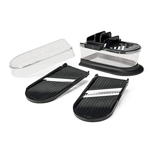 Kyocera Advanced Ceramics 6-Piece Mini Slicer Sets Inludes: Mandoline Slicer; Julienne Slicer; Grater; Storage Container; Handguard