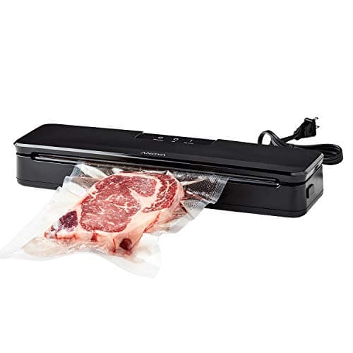 Anova Culinary Vacuum Sealer, Slim & Compact, Includes 10 Pre-Cut Bags (BPA-Free), Wet & Dry Dual Food Vacuum Sealer Machine for Sous Vide and Long-Term Storage, 2-Year Warranty