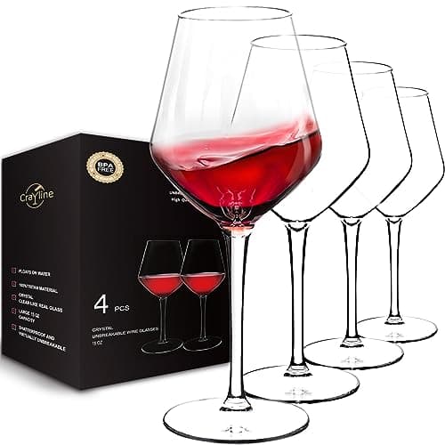 crayline Plastic Wine Glasses Set of 4
