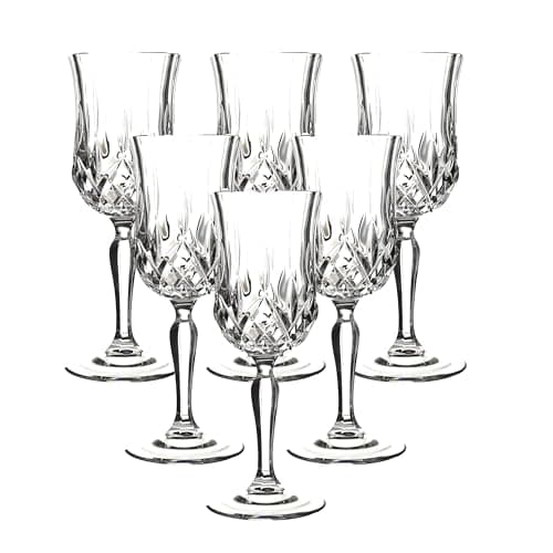 Lorren Home Trends Opera Red Wine Glass, Set of 6