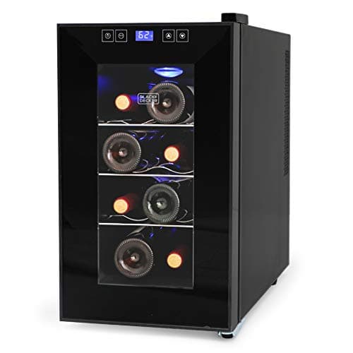 BLACK+DECKER BD60026 Wine Cellar with LED Display (8-Bottle Capacity)