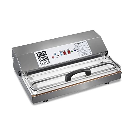 Weston Brands Vacuum Sealer Machine for Food Preservation & Sous Vide, Extra-Wide Bar for Sealing Bags up to 15" Wide, 935 Watts, Commercial Grade Pro 3000, Programmable LED Controls, Stainless Steel