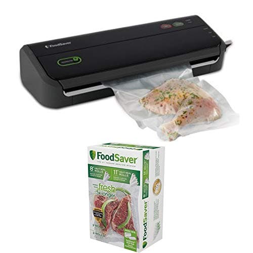 FoodSaver FM2000 Vacuum Sealer System with Starter Bag/Roll Set