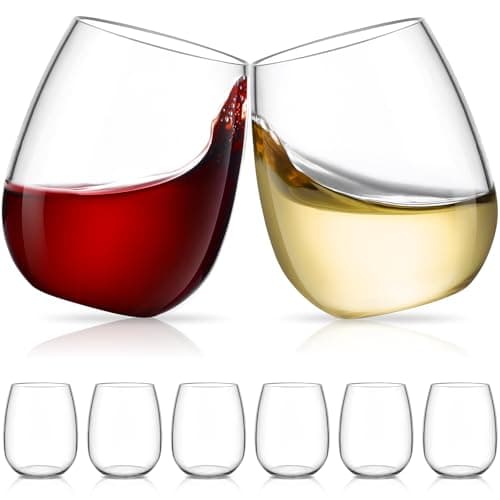 6 Pack Unbreakable Tritan Plastic Wine Glasses