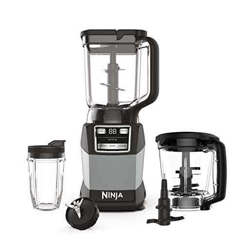Ninja Blender, Compact Kitchen System, 1200W, 3 Functions for Smoothies, Dough & Frozen Drinks with Auto-IQ, 72-oz Pitcher, 40-oz Processor Bowl & 18-oz Single-Serve Cup