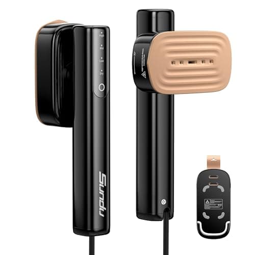 Travel Steamer for Clothes, Portable Handheld Design, Clothing Wrinkles Remover, Strong Penetrating Steam, 1200W Powerful 2 In 1 Steamer & Iron, 100ml Big Capacity, Home, Office, Travel