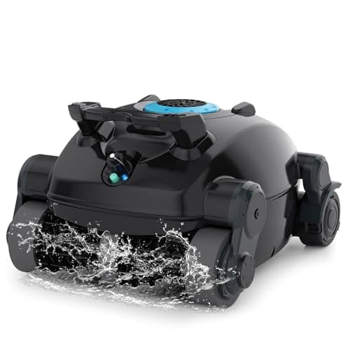 Cordless Robotic Pool Cleaner, Wall Climbing, Lightweight, Extended Battery Life, 8L Large Capacity, Advanced Dual-Motor, X1 Auto Pool Vacuum for Inground & Above Ground Pools Up to 1100 Sq.Ft, Blue