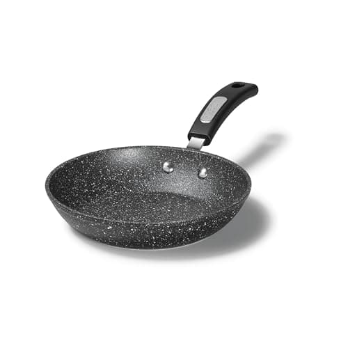 Starfrit The Rock 20cm (8") Non-Stick Fry Pan - Durable Forged Aluminum - Oven Safe - PFOA Free - Easy to Clean - Black