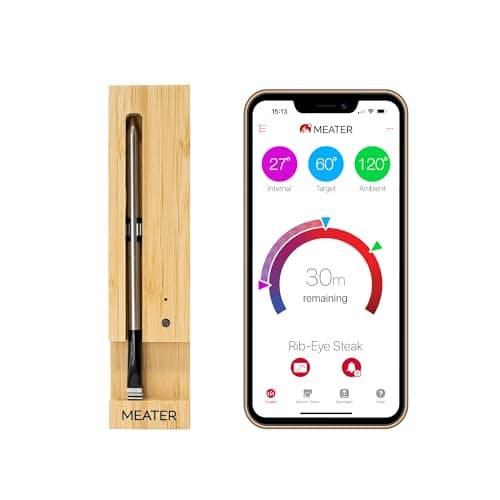 MEATER | The Original True Wireless Smart Meat Thermometer for the Oven Grill Kitchen BBQ Smoker Rotisserie with Bluetooth and WiFi Digital Connectivity