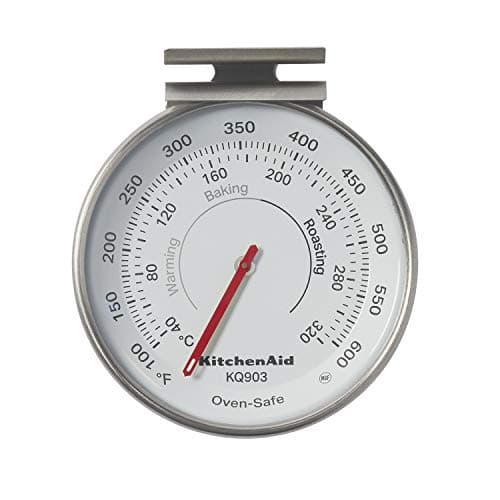 KitchenAid 3-in Dial Oven Thermometer, Temperature Range: 100°F to 600°F