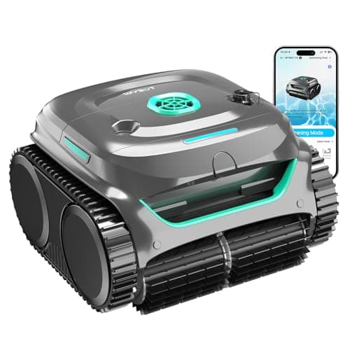 WYBOT C2 Cordless Robotic Pool Cleaner, Dual Filtration, Pool Vacumm Robot for Wall & Waterline Cleaning, Up to 180 Mins Runtime & Scheduling, Smart Navigation, for Inground/Above-Ground Pools