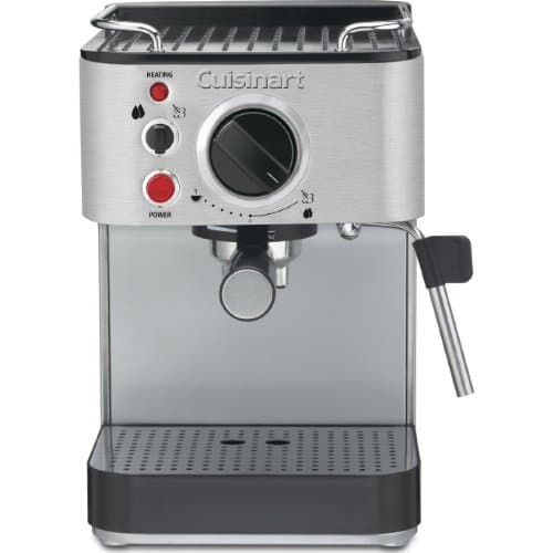 Cuisinart 1.66 Quart Stainless Steel Espresso Maker, Silver, EM-100NAS