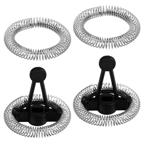 4pcs Milk Frother Replacement Parts for Ovetedot Secura, 2pcs Electric Milk Frother and Steamer Replacement Whisks & 2pcs Spring Rings for Ovetedot Secura MMF-809-WH MMF-809-BL