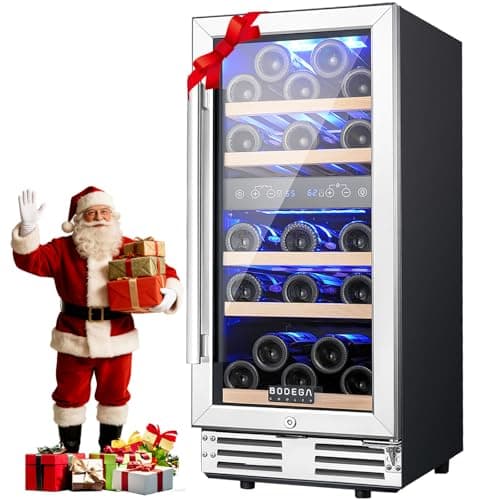 BODEGA 15 Inch Dual Zone Wine Fridge, 30 Bottle