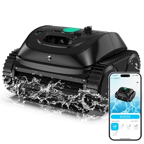 (2026 Upgrade) WYBOT C1 Cordless Robotic Pool Vacuum for Inground Pools, Above Ground Pool Cleaner 4-in-1 Wall & Waterline Cleaning Up to 1,614sq.ft, 150mins Smart Navigation, App Support